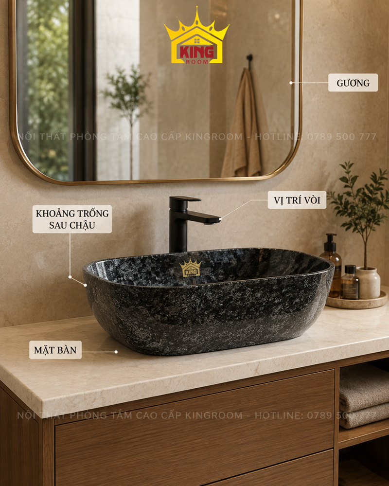vòi và chậu lavabo đá tương thích đẹp