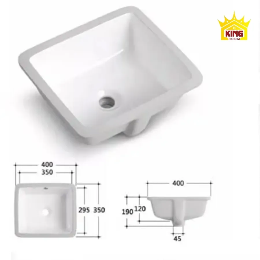 kích thước lavabo đặt bàn vuông