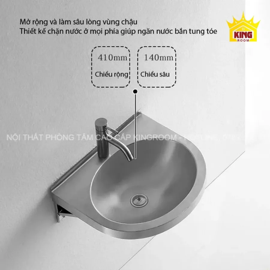 kích thước lavabo treo tường aqua