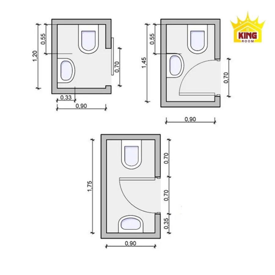 kích thước lắp đặt thiết bị vệ sinh