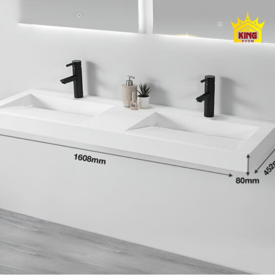Lavabo đôi treo tường