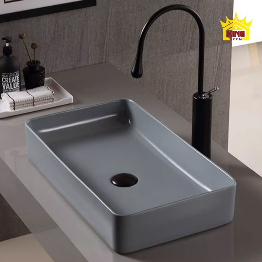 Lavabo chữ nhật đặt bàn