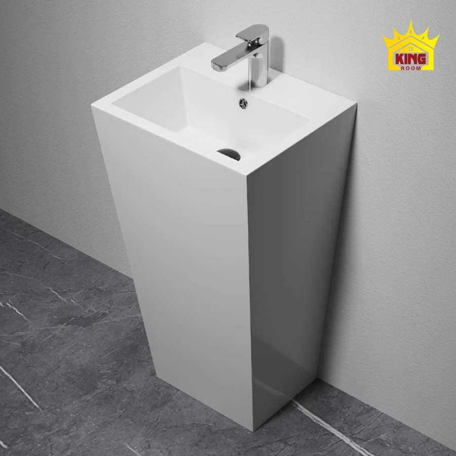 Lavabo chữ nhật chân đứng