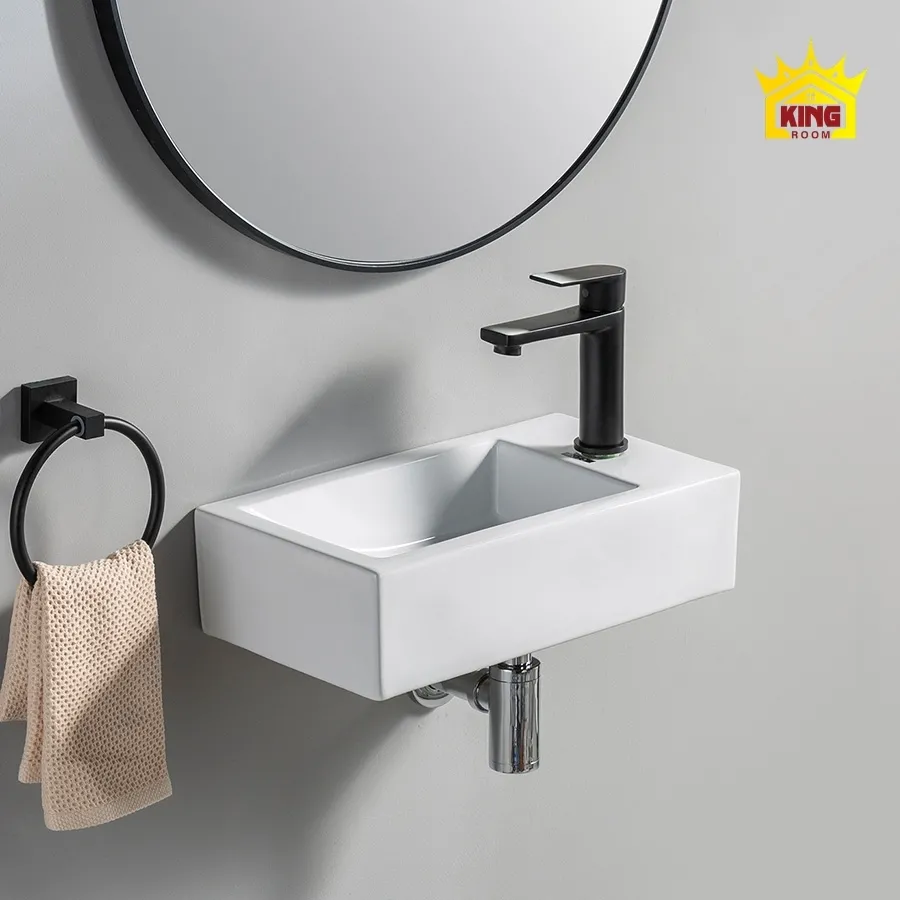 Mẫu lavabo vuông đặt bàn hiện đại