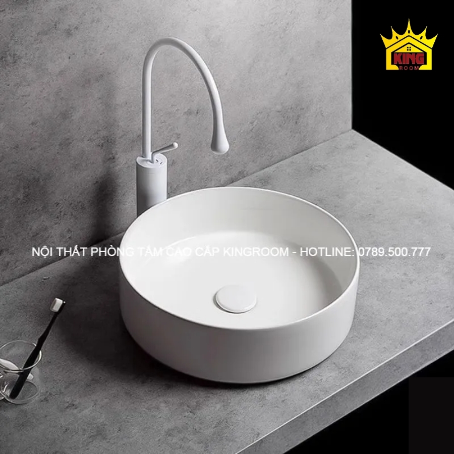 Lavabo đặt bàn hình tròn Aqua TR50