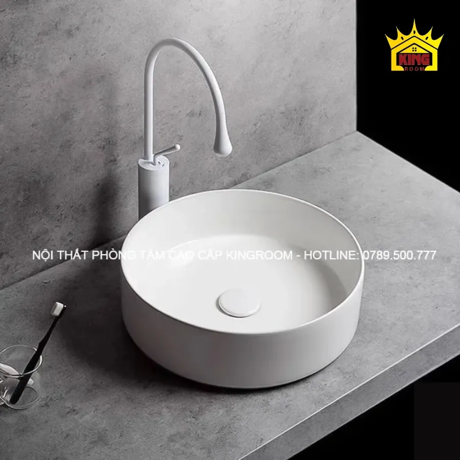 Lavabo đặt bàn hình tròn Aqua TR50