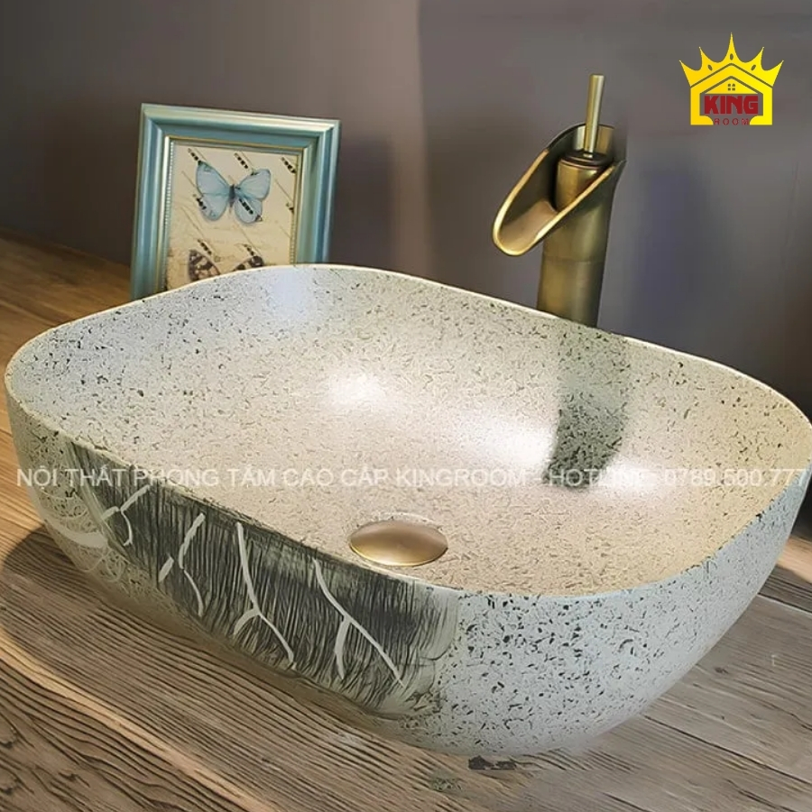 Mẫu lavabo nổi Aqua NB8 – Cổ điển và tiện nghi