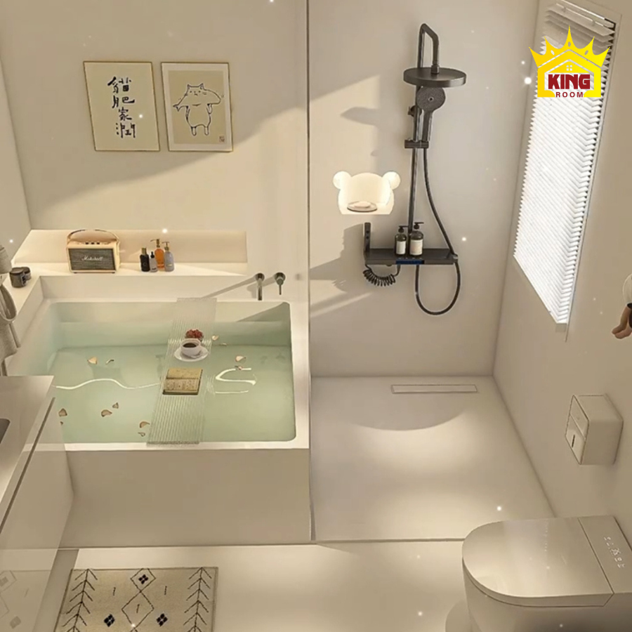 Ưu điểm mẫu nhà vệ sinh có bồn tắm