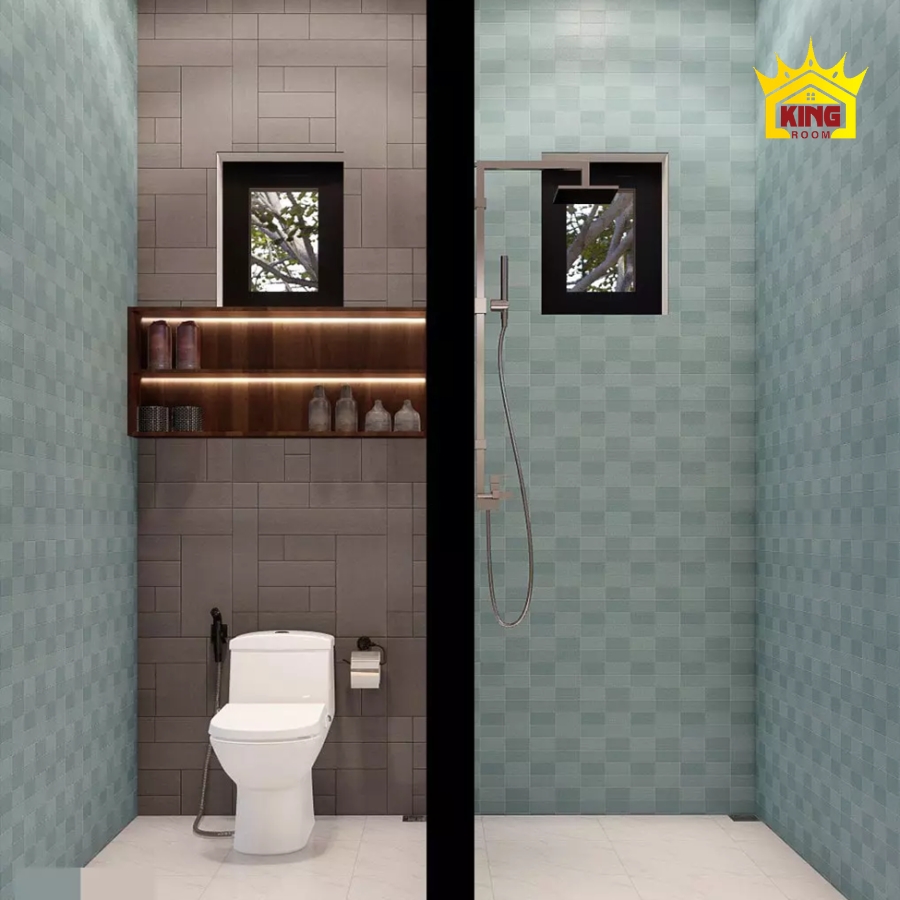 Thiết kế phòng tắm 4m2 được phối màu độc đáo mẫu số 3