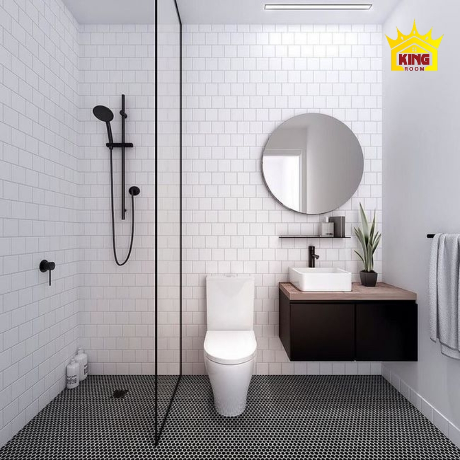 Thiết kế phòng tắm 4m2 tối giản mẫu số 2