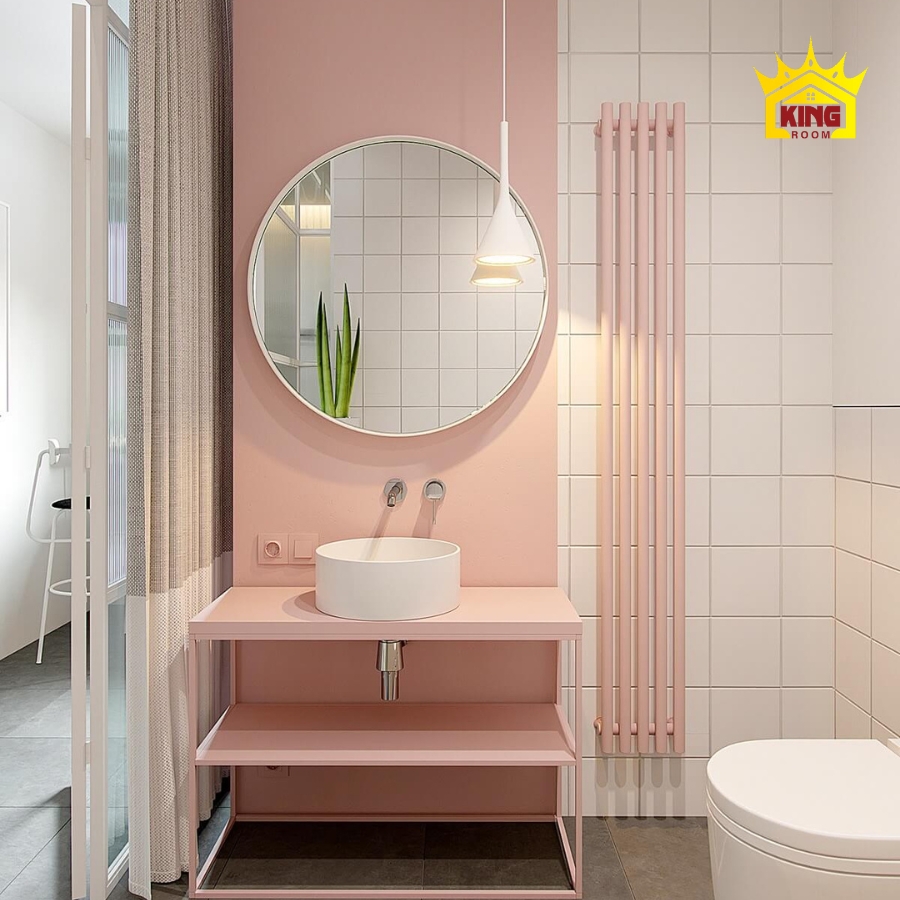 Thiết kế phòng tắm 4m2 được phối màu độc đáo mẫu số 2