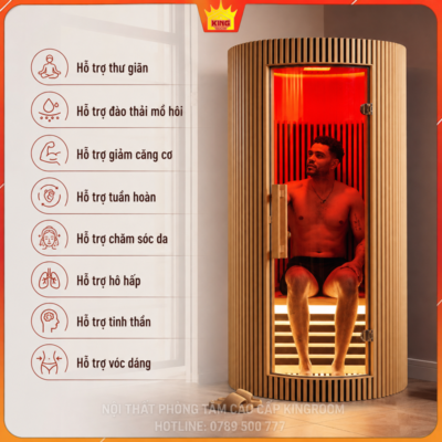 Người sử dụng phòng xông hồng ngoại 1 người tại nhà