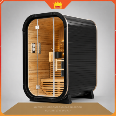 Phòng Xông Hơi Gia đình Ngoài Trời KR SN01 Thiết Kế Cabin Gỗ