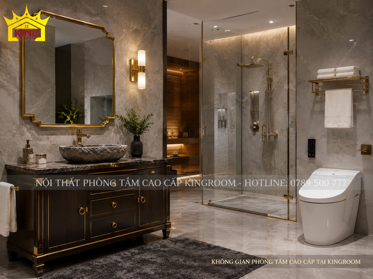 Các nhóm thiết bị và nội thất phòng tắm cao cấp tại Kingroom