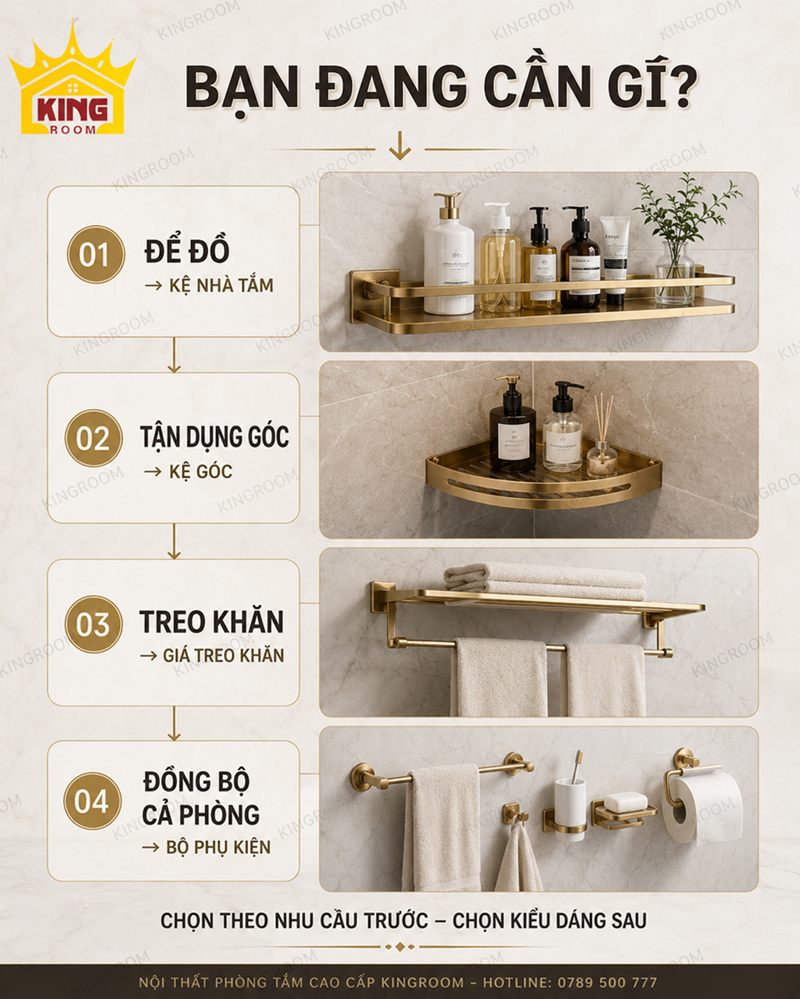 Cách chọn phụ kiện nhà tắm theo nhu cầu sử dụng