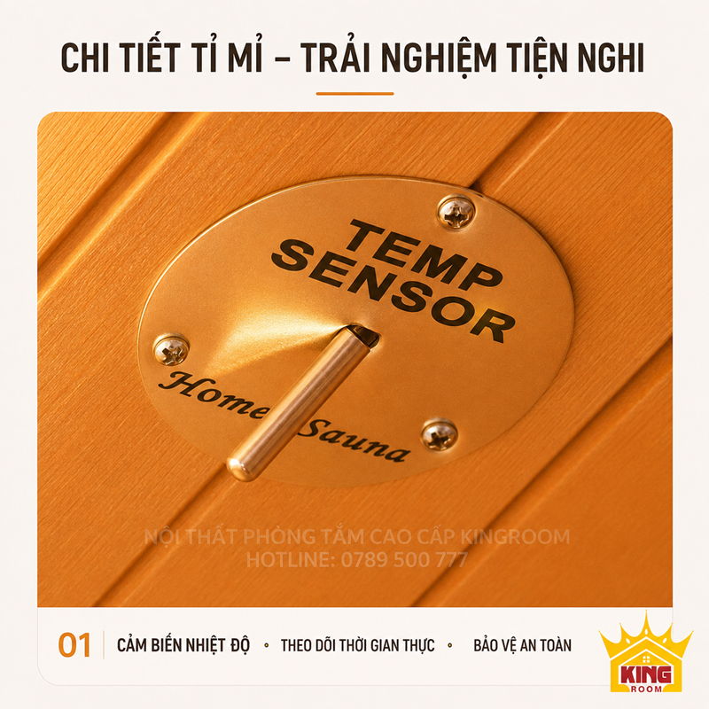Cảm biến nhiệt độ trong phòng sauna KR-SN01