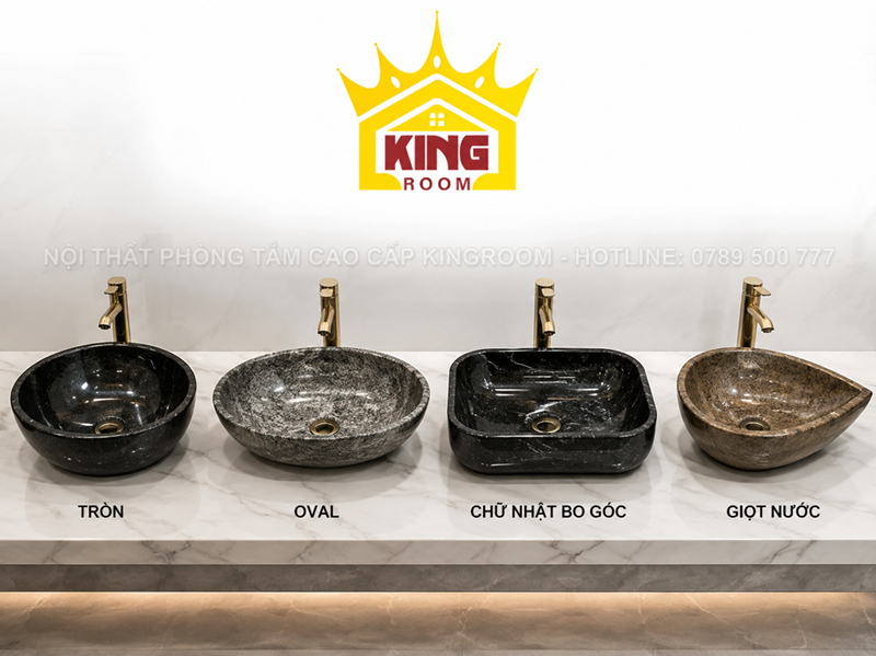 Kiểu dáng ảnh hưởng đến giá chậu lavabo đá Granite