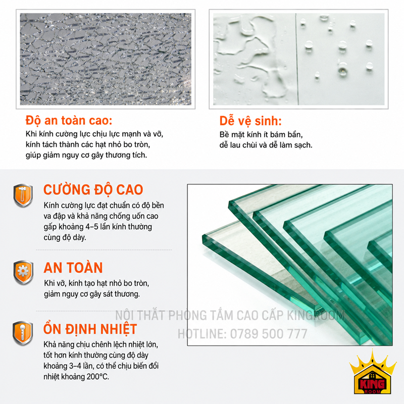 Kính cường lực sử dụng cho cabin tắm xông hơi gia đình S-015