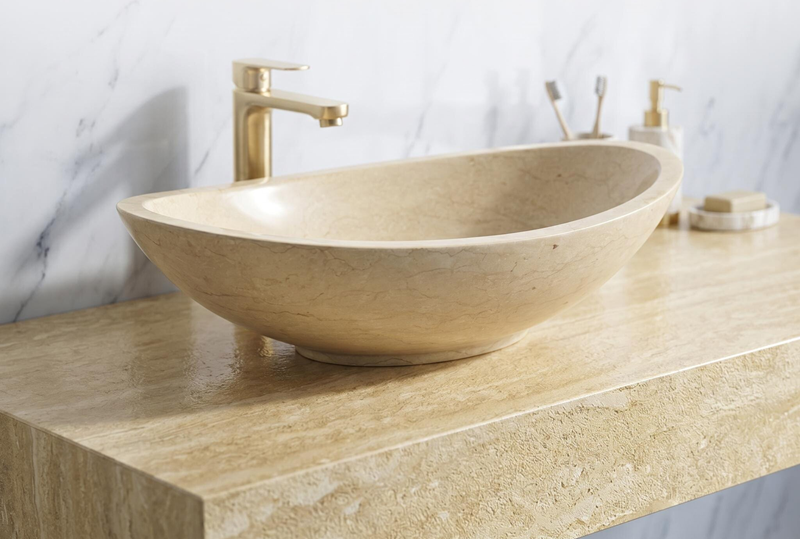 lavabo đá Travertine
