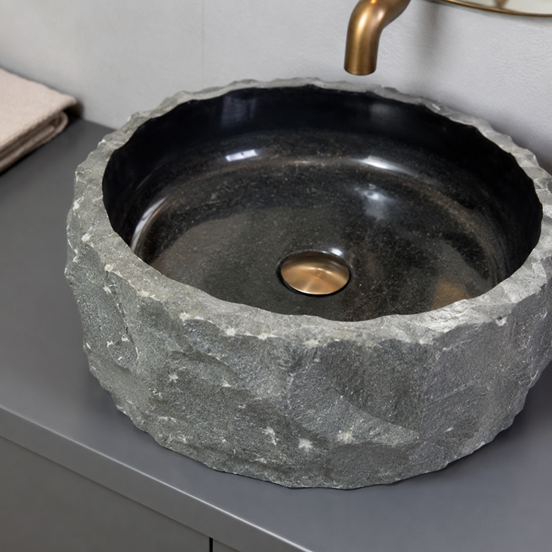Lavabo Granite Grk03 Chi Tiet Thanh Da Tho