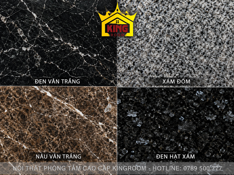 Màu sắc và đường vân của lavabo đá Granite tự nhiên