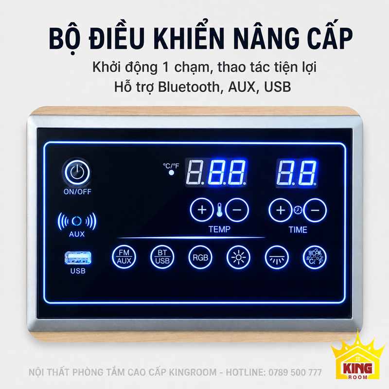 Bộ điều khiển Bluetooth của phòng xông hơi hồng ngoại Vienna