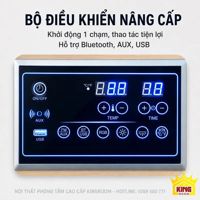 Bộ điều khiển Bluetooth của phòng xông hơi hồng ngoại Vienna