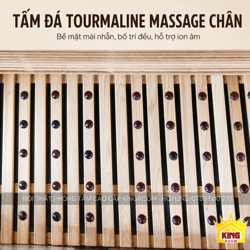 Tấm đá tourmaline tại sàn phòng xông hơi Vienna