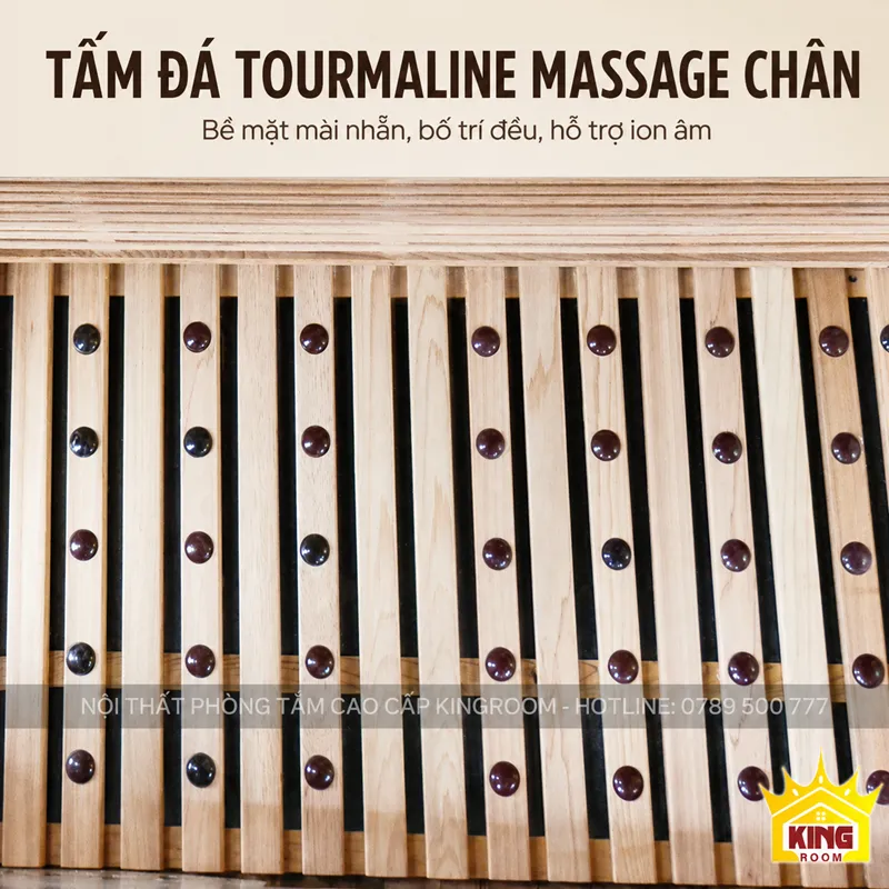 Tấm đá tourmaline tại sàn phòng xông hơi Vienna