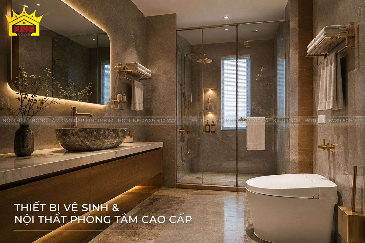 Thiết bị vệ sinh và nội thất phòng tắm cao cấp Kingroom