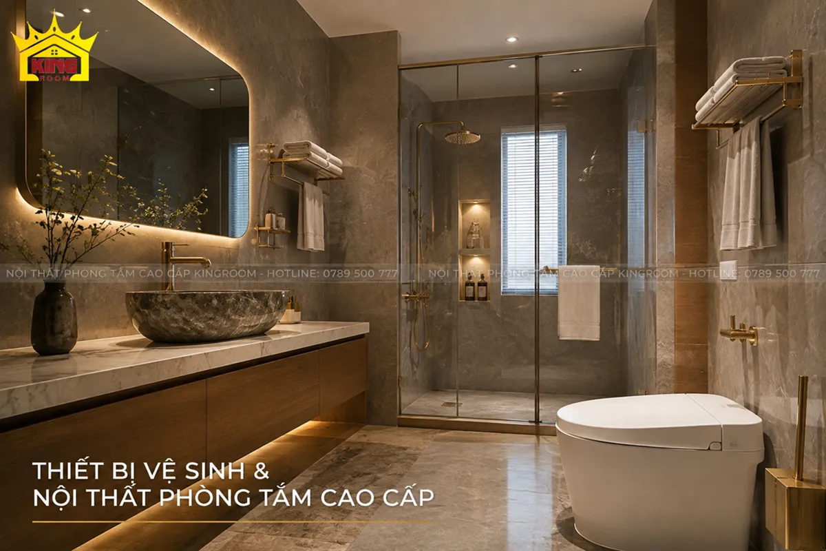 Thiết bị vệ sinh và nội thất phòng tắm cao cấp Kingroom