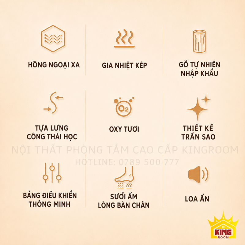 Các tính năng của phòng xông hơi hồng ngoại gia đình