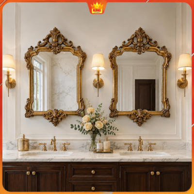 Guong Versailles Khung Vang Co Dien Lavabo Doi