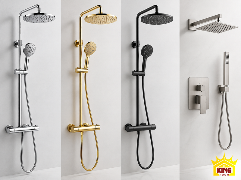 Các mẫu vòi sen tắm Kingroom theo nhiều phân khúc giá