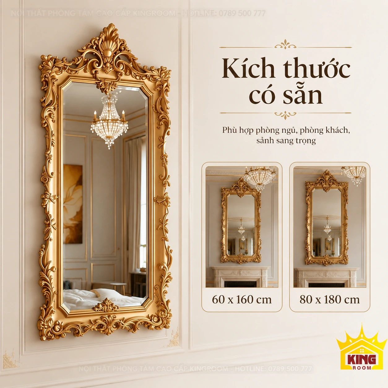 Kích thước gương dáng đứng 60×160 và 80×180 cm Kích thước gương dáng đứng 60×160 và 80×180 cm