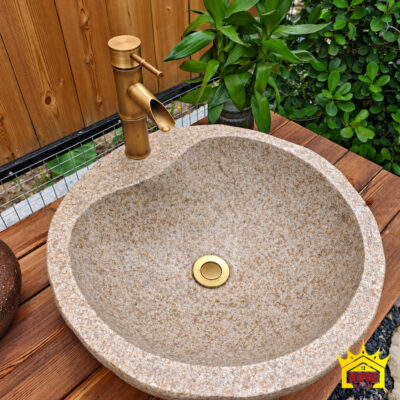 Kingroom Chau Lavabo Xi Mang Composite Gia Da Cuoi Tron D47x16 04