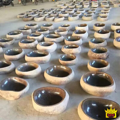 Nhóm chậu oval có đường bao và sắc độ khác nhau