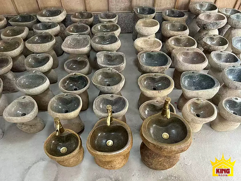 Lavabo đá cuội vàng nâu – Ảnh nhóm chậu và một số cấu hình vòi để tham khảo khi chọn mẫu Ảnh nhóm chậu và một số cấu hình vòi để tham khảo khi chọn mẫu