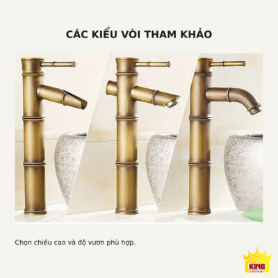Các kiểu đầu vòi tham khảo để chọn phù hợp vùng lòng chậu