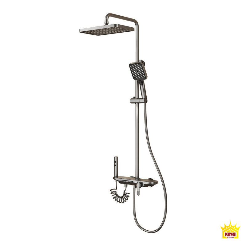 Bộ sen cây phím đàn KINGROOM màu xám trên nền sáng
