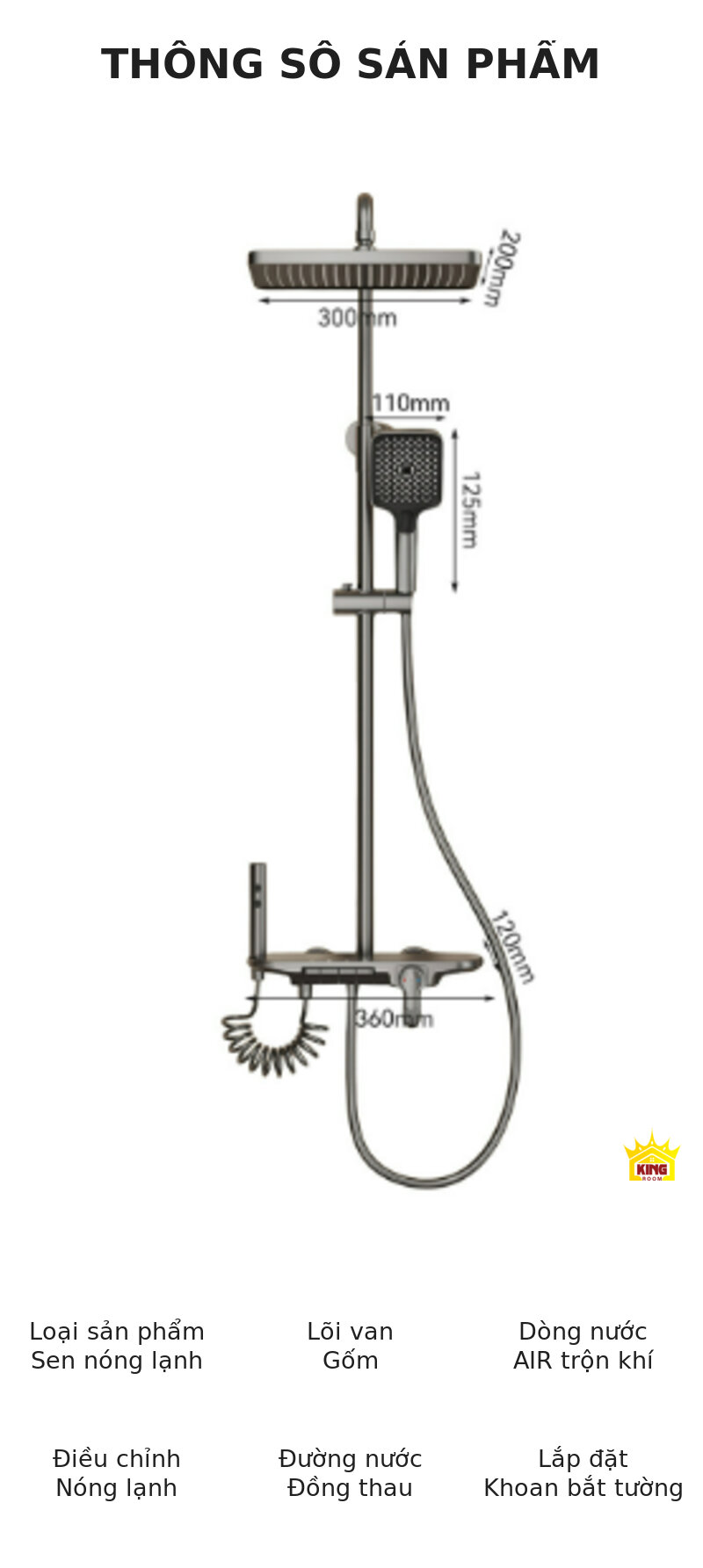 Bản vẽ sen cây KINGROOM bát 300 x 200 mm, củ sen 360 mm