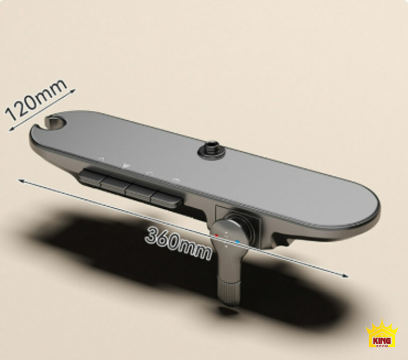 Kích thước mặt củ sen KINGROOM rộng 360 mm, sâu 120 mm