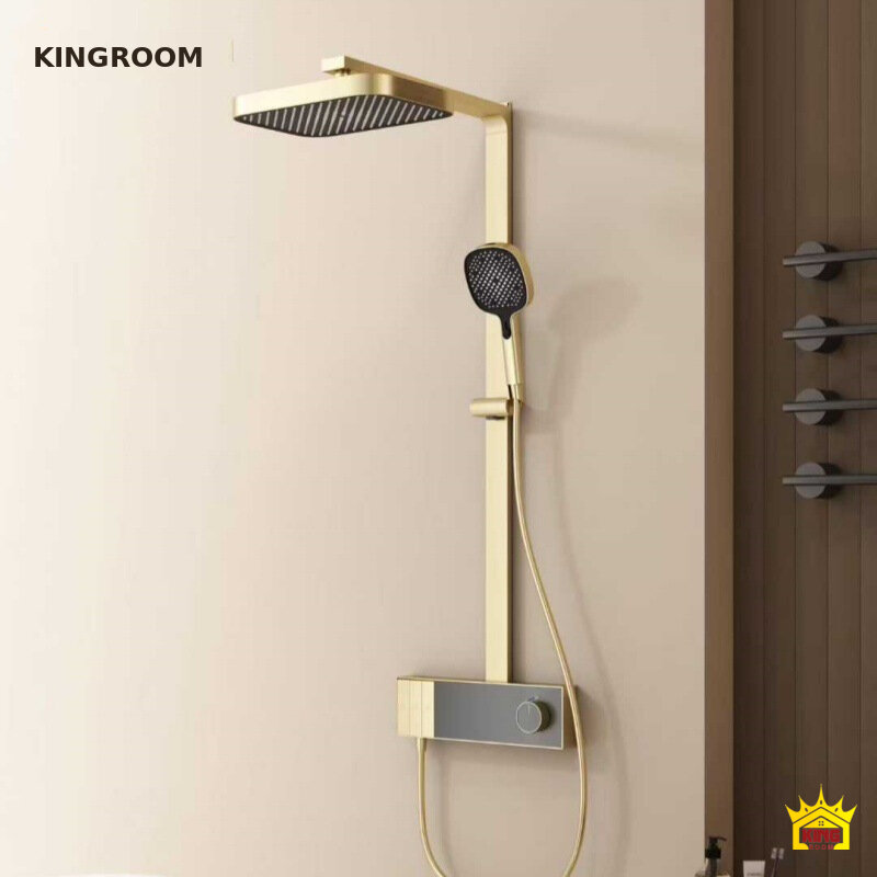 Bộ sen cây KINGROOM màu vàng lắp trong phòng tắm