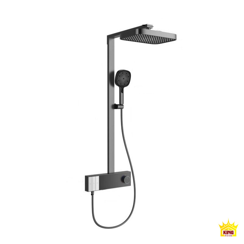 Toàn bộ sen cây phím đàn KINGROOM màu đen trên nền sáng