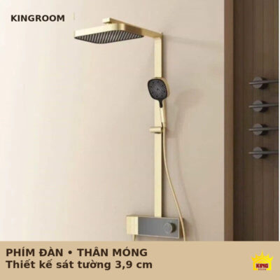 Sen cây KINGROOM màu vàng với thiết kế phím đàn thân mỏng