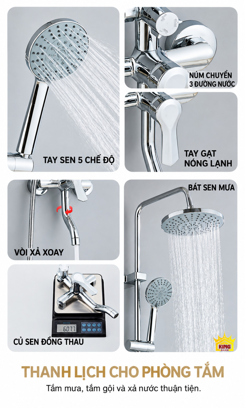Chi tiết và ảnh cân củ sen Các chi tiết sen cây chrome và củ sen đồng thau đặt trên cân hiển thị 607,7 g