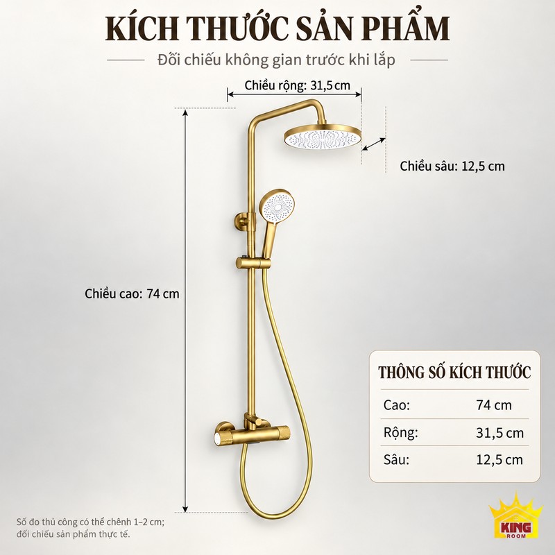 Bản vẽ kích thước sen vàng củ trụ Bản vẽ bộ sen vàng với chiều cao 74 cm, chiều rộng 31,5 cm và chiều sâu 12,5 cm.