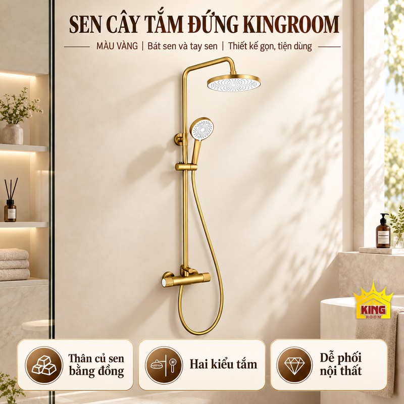Thiết kế màu vàng củ sen trụ Sen cây vàng với bát sen tròn trắng và củ sen dạng trụ nhìn chính diện.