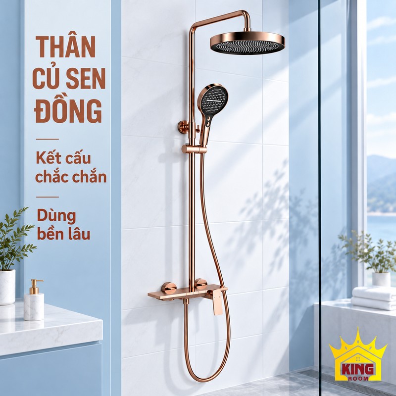 Kết cấu thân củ sen đồng Bộ sen vàng hồng KINGROOM bát tròn mặt đen và kết cấu thân củ sen bằng đồng